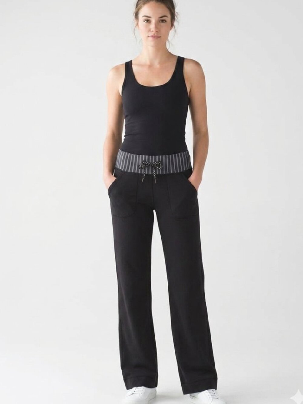 Lululemon Still Pants in Black Wide Leg